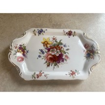 Hamersley &amp; Co. Fine Bone China Floral Design 7.5&quot; x 4.5&quot; Cheese/Meat Tray - $15.83