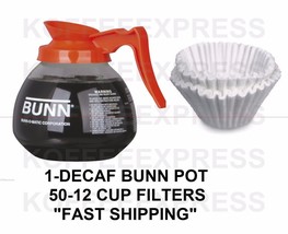 BUNN Coffee Carafe Decaf Orange 64oz 12 cup &amp; 50 FREE CF12  CUP BUNN FIL... - £25.35 GBP