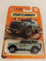 Matchbox 2023 #25 Green 2021 Ford Bronco National Parks MBX Off Road Series - £11.71 GBP