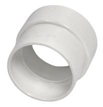 Vaculine Central Vacuum White PVC 2 Inch To 1-3/4 inch Pipe Adaptor Fitting - $5.24