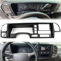 HECASA Double Din Dash Panel Kit Compatible with 1995-2002 GMC Suv/Truck Black W - £96.85 GBP