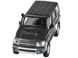 2014 Toyota Land Cruiser 76 Graphite Gray Metallic 1/64 Diecast Model Ca... - $28.32