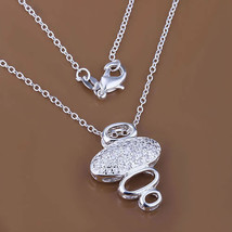 Fashion Charm Pendant Necklace Sterling Silver - £8.95 GBP