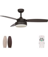 Oil-Rubbed Bronze Hyatech 42&quot; Modern Style Indoor Ceiling Fan With, And ... - £102.70 GBP