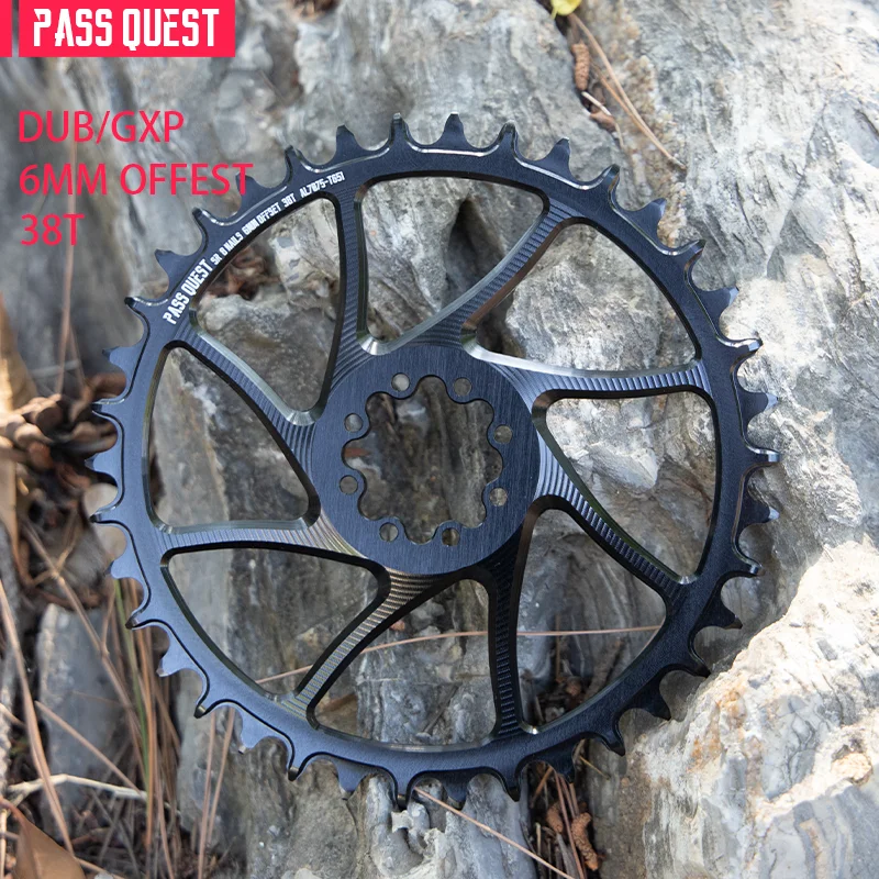 P QUEST 8-Bolt Direct Mount Chainring for FORCE RE 6mm Offest Gravel Narrow Bicy - £130.26 GBP