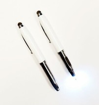Lot Of 50 PensTriple Function Light-Up Led Metal Ballpoint Pens W/ Stylu... - £57.27 GBP