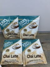 Chai Latte Keto Chow Meal Replacement Supplement Single Packs lot of 4 - £19.26 GBP