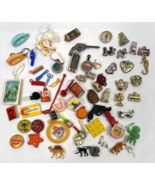 Vintage Cracker Jack Prize Trinket Charm Gumball Toy Metal Metallic Cell... - €81,44 EUR