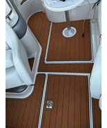 2004 Sea Ray 240 Sundeck Swim Platform Cockpit Pad Boat EVA Teak Deck Fl... - $1,496.58 CAD