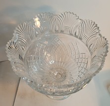 Crystal Pedestal Punch Bowl 12" Tall image 2