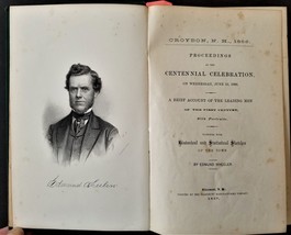 1866 antique CROYDON nh HISTORY Centennial Genealogy Engravings - £175.95 GBP
