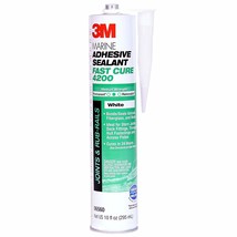White, 1/10 Gallon Container Of 3M Marine Adhesive Sealant Fast Cure 4200 - £35.04 GBP