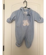 1 Pc Baby Boys Fleece Footed Snow Suit Blue Size 18 Months - £27.96 GBP