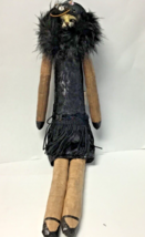 Katherine’s Collection flapper cat black ornament Wayne Kleski label - $35.99