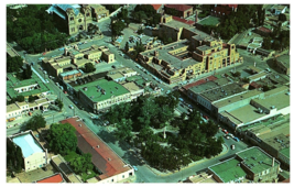 Aerial View of the Plaza Santa Fe New Mexico Petley Postcard - £6.06 GBP