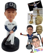 Personalized Bobblehead Young Baseball Player posing for teams photo - Sports &amp;  - £72.74 GBP