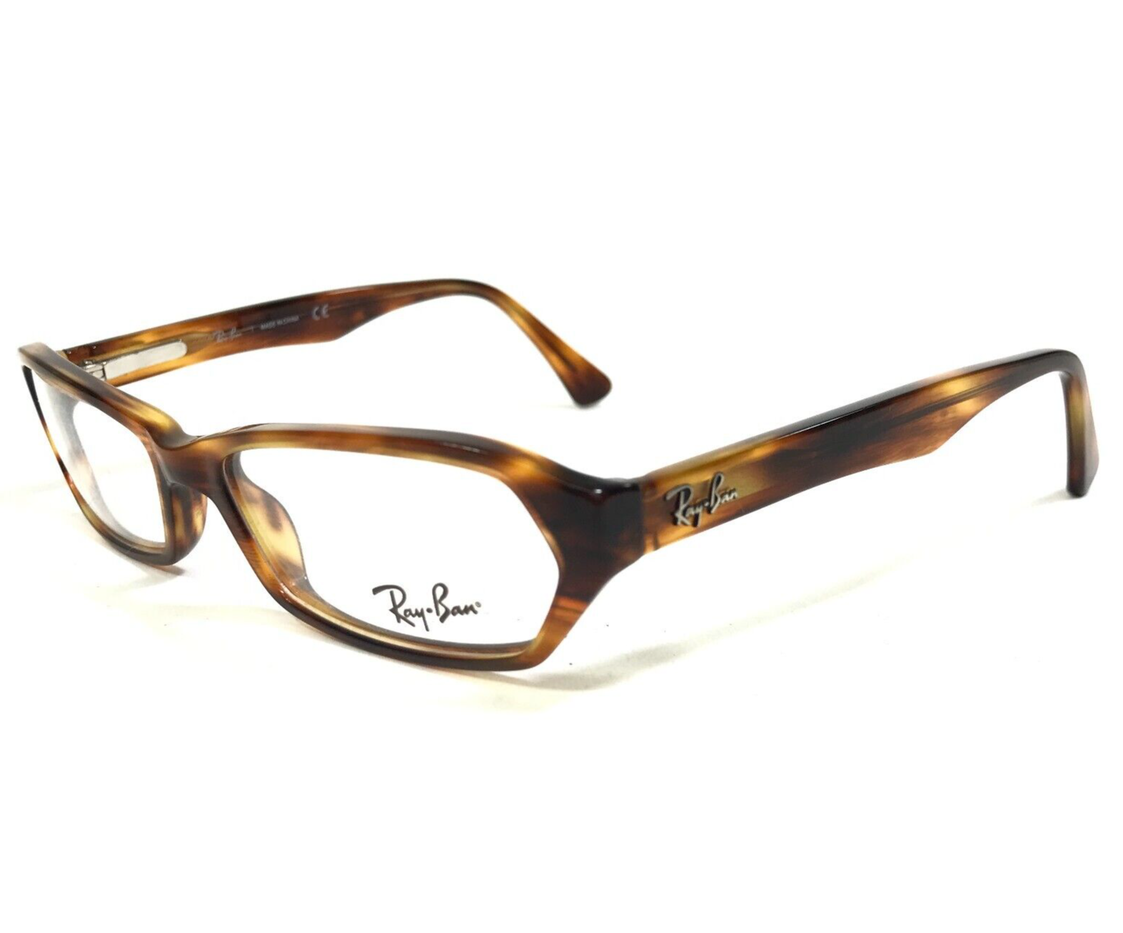 Primary image for Ray-Ban Eyeglasses Frames RB5147 2144 Brown Horn Rectangular Full Rim 51-15-135