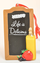 Hallmark: Life Is Delicious - Foodie - 2016 Gift Ornament - £11.62 GBP