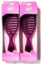2 Pack Wet Hair Brush Speed Dry Vented Design Heatflex Bristles - £23.76 GBP