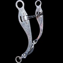 Engraved Stainless USA Made Original Sliester Classic Snaffle Bit Bridle #23-08 - £262.82 GBP