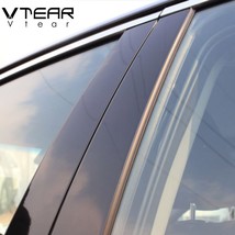 Vtear For  RAV4 RAV 4 accessories car window B C pillar sticker trim black mirro - £118.29 GBP