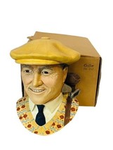 Bosson Chalkware Legend Face Figurine England Wall Bust Imagical Golfer Golf BOX - £97.32 GBP