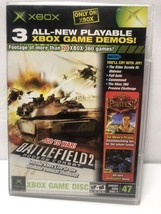 3 Official Xbox Magazine Demo Disc 47  (Xbox, 2005) w/ case Battlefield 2 - $6.82