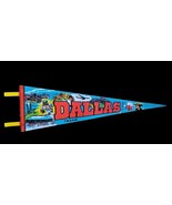 Vintage Dallas Texas Felt Souvenir Banner Pennant  Cowboys Stadium Graph... - $41.31 CAD