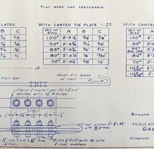 1951 Railroad Bangor Aroostook Gage Rods Insulated And Non Blueprint H7 ... - $118.17 CAD