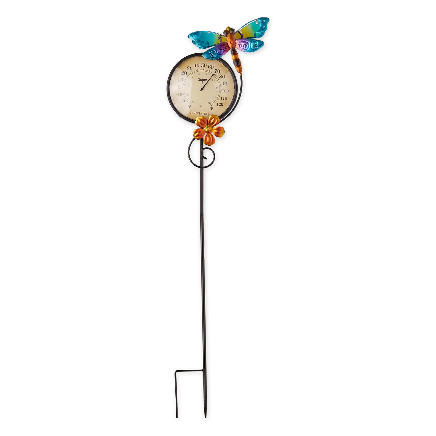 Thermometer Garden Stake - Garden Dragonfly - $642.05 MXN