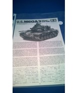 Tamiya U.S. M60A3 105mm Gun Tank Assembly Instructions - $13.58 CAD