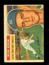 1956 Topps #52B Bob Grim Good Yankees White Backs (Oc) *X66455 - £1.53 GBP
