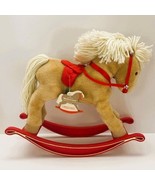 Vintage Hallmark Butterscotch Palomino Plush Rocking Horse Home Decor (1... - $428.74 MXN