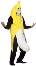 Banana Flasher Adult Costume Tunic Food Fruit One Size Halloween Unique GC6551 - £71.12 GBP