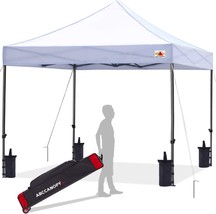 White 10X10 Commercial-Series Patio Pop Up Canopy Tent From Abccanopy. - £229.39 GBP