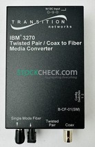 Transition Networks B-CF-01(SM) Twisted Pair/Coax to Fiber Media Converter - $395.00