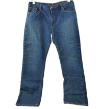 Carhartt Jeans Men&#39;s Size 40X34 Fleece Lined Relaxed Fit Denim Work Insulated - £28.31 GBP