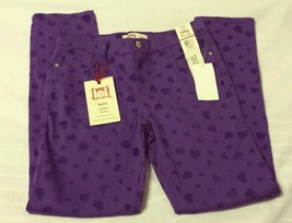 l.e.i. Girls Skinny Pants Size 12 Reg Kate Lowrise Purple Heart Layla - $12.98