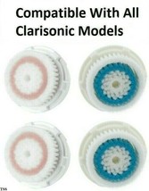 2 Radiance 2 Deep Pore Facial Brush Head Replacements Mia Aria All Clarisonic - £12.77 GBP