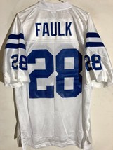 Reebok NFL Jersey Indianapolis Colts Marshall Faulk White sz 2X - £19.85 GBP