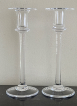 Pair of Simon Pearce Cavendish Signed Blown Glass Candle Holders Candlesticks - £116.89 GBP