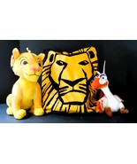 The Lion King Play Simba Zazu &amp; Cloth Bag Souvenir Swag Excellent Condition - $49.99