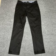 J.Crew Flex Chino Pants Mens 32x32 (33x31) Black Slim Fit Low Rise Cotto... - $19.80