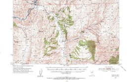 Carlin Quadrangle Nevada 1952 Topo Map Vintage USGS 15 Minute Topographic - £13.29 GBP