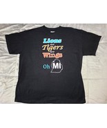 Lion And Tigers And Wings Oh MI Mens Black T-Shirt-XL - £12.50 GBP