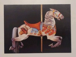 Coney Island Carousel Horse Carving Carved 1910 Photo c2000 Harry Goldst... - $14.01