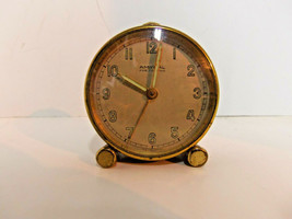 Rare Vintage Amyral Fab. Looping Swiss Travel Mechanical Alarm Clock Works - £77.40 GBP