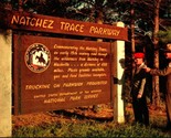 Natchez Traccia Parkway National Park Ranger Mississippi Ms Unp Cromo Ca... - $6.77