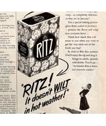 Ritz Crackers Nabisco Advertisement Recipes 1943 National Biscuit Compan... - $27.40 CAD