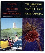 1950&#39;s Coastal and Mid South Vacationlands of North Carolina Brochure - £14.24 GBP